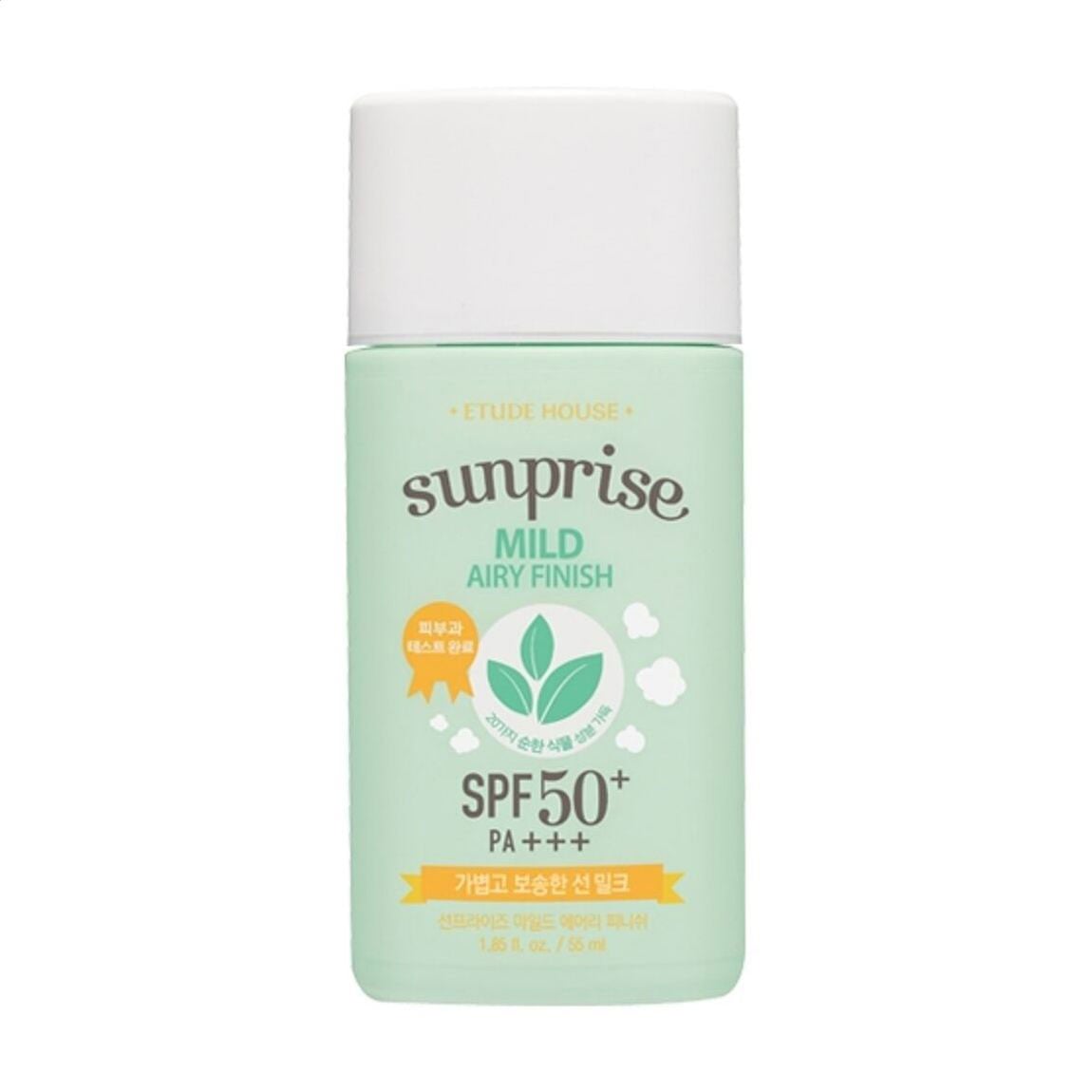 Сонцезахисне молочко для обличчя Etude House Sunprise Mild Airy Finish SPF 50+/PA+++, 55 мл